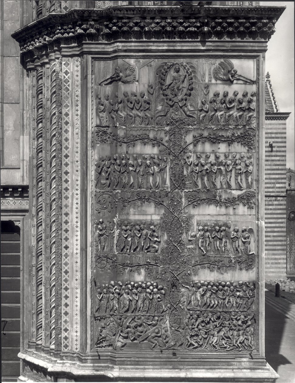 Scener från Nya testamentet, reliefpanel från fasaden av Italian School Italian School