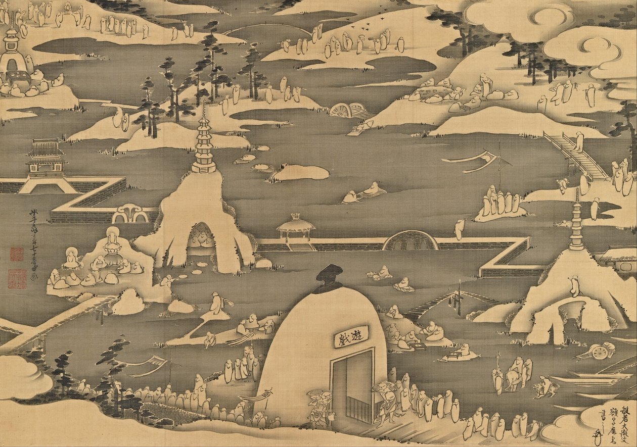 Femhundra Arhats av Ito Jakuchu