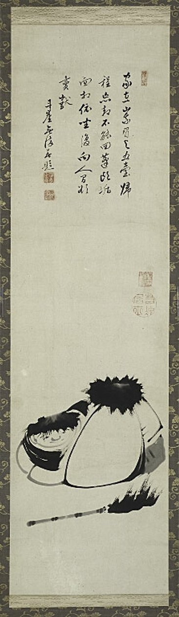 Kanzan och Jittoku. av Ito Jakuchu