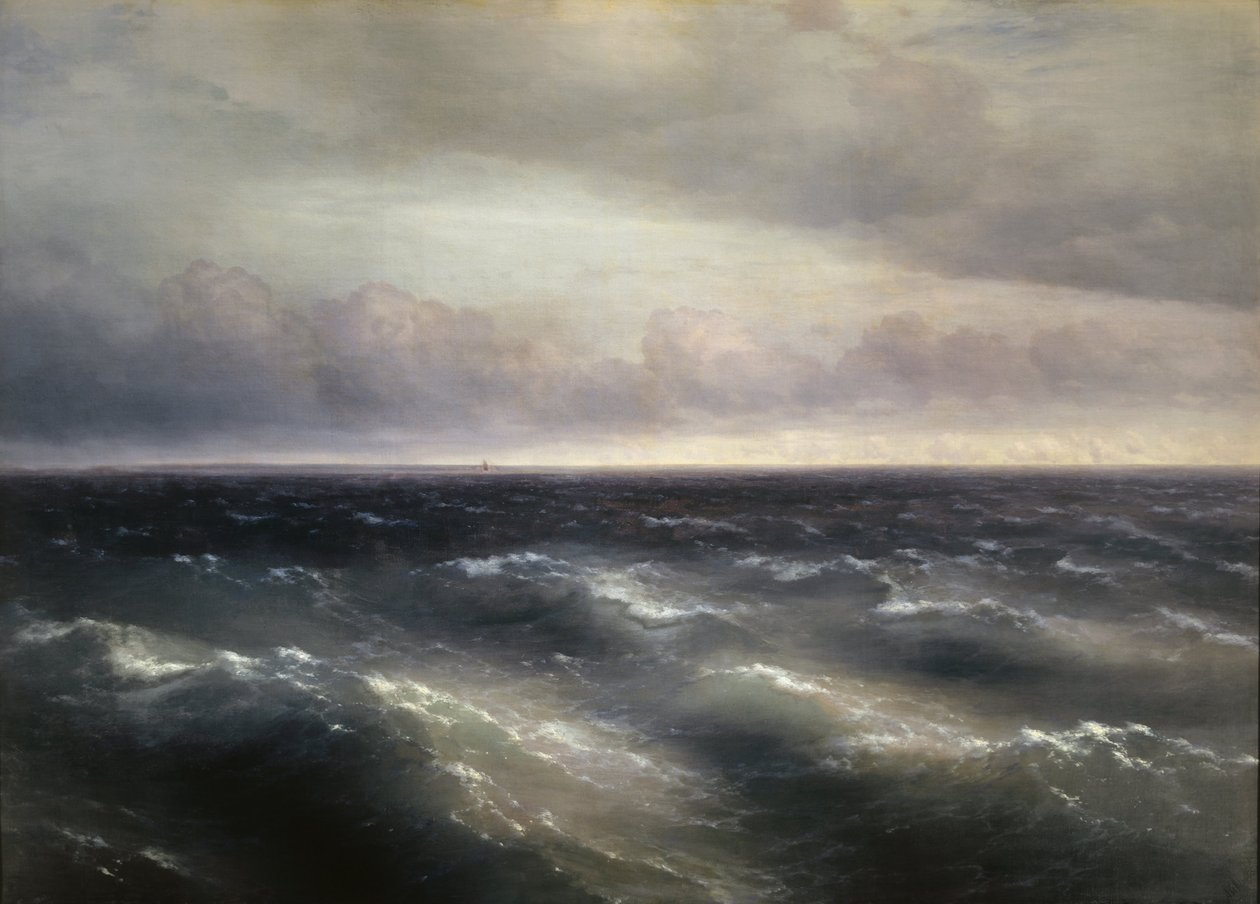 Черное море (на Черном море начинает разыгрываться буря) av Ivan Konstantinovich Aivazovsky