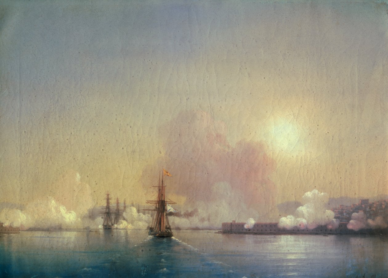 Ankomst till Sebastopolbukten, 1852 av Ivan Konstantinovich Aivazovsky