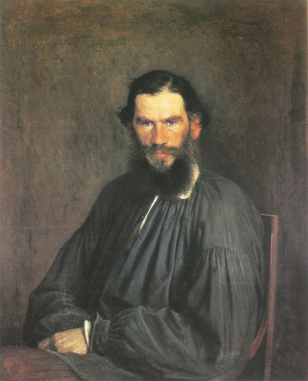 Porträtt av Leo Tolstoj av Ivan Nikolaevich Kramskoy