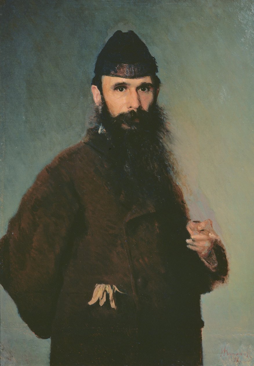 Porträtt av Alexander Litovtsjenko (1835-90), 1878 av Ivan Nikolaevich Kramskoy