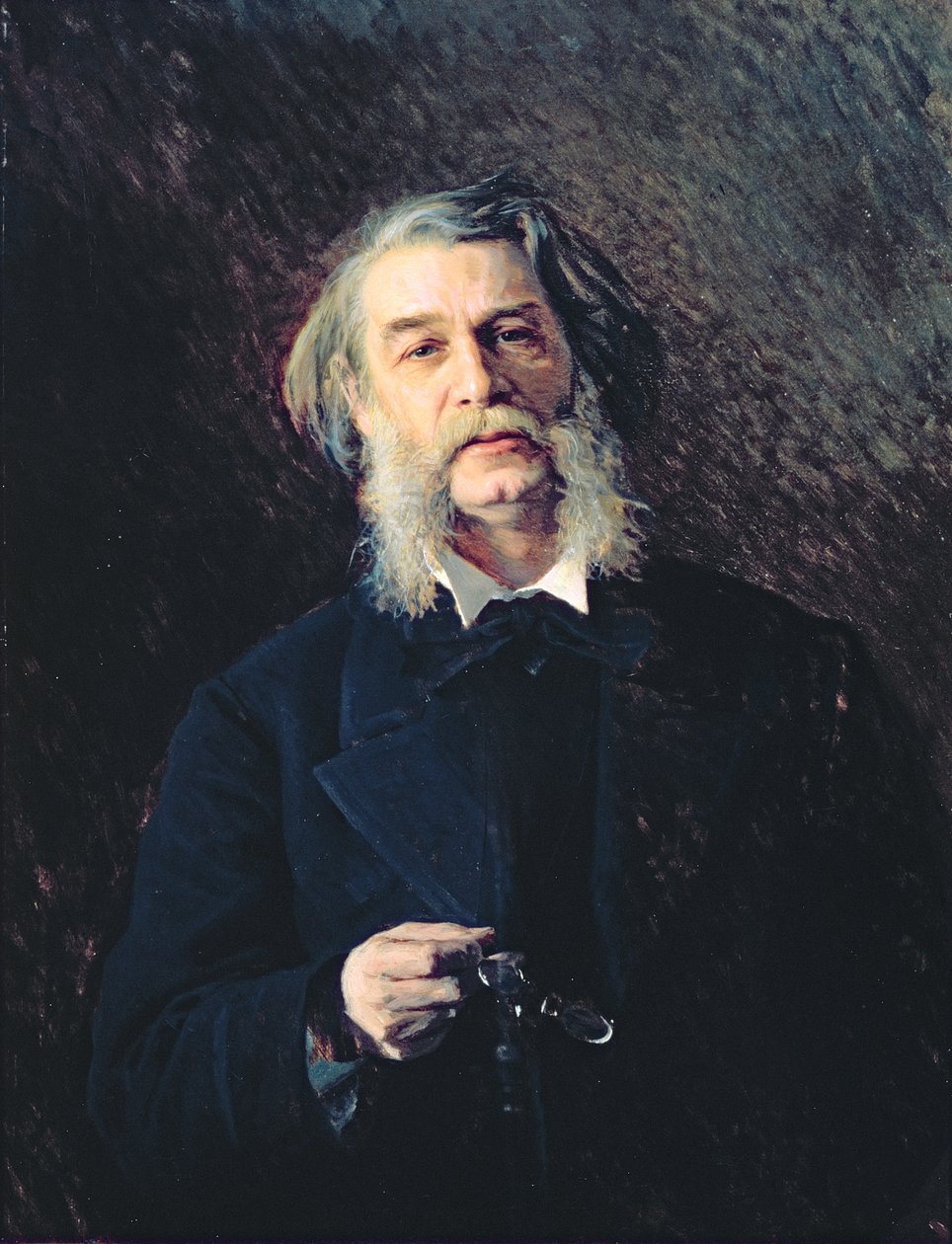 Porträtt av Dmitri Vasilievich Grigorovich (1822-99), 1876 av Ivan Nikolaevich Kramskoy