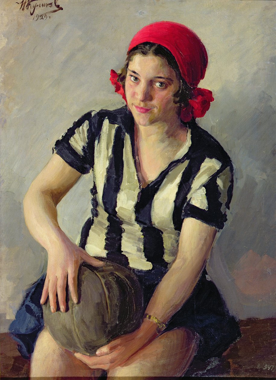 En idrottskvinna, 1928 av Ivan Semyonovich Kulikov