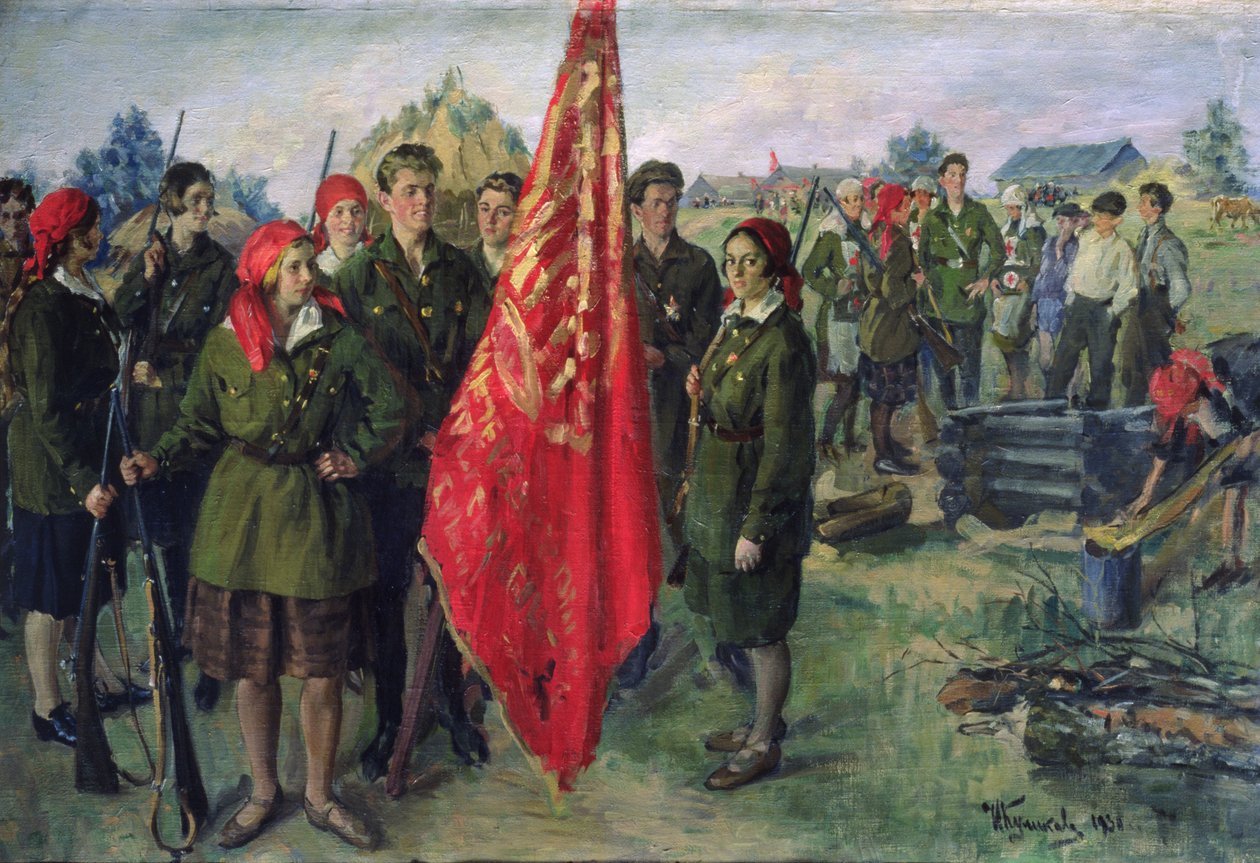 Militariserad Komsomol, 1930 av Ivan Semyonovich Kulikov