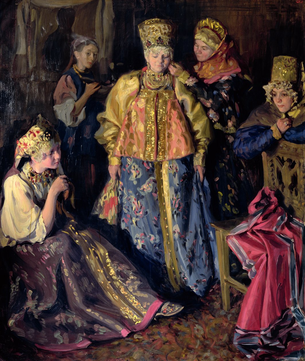 Bröllopsklänning, 1911 av Ivan Semyonovich Kulikov
