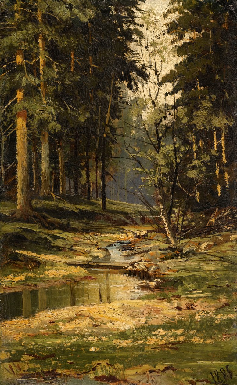 Skogsbäcken av Ivan Ivanovich Shishkin