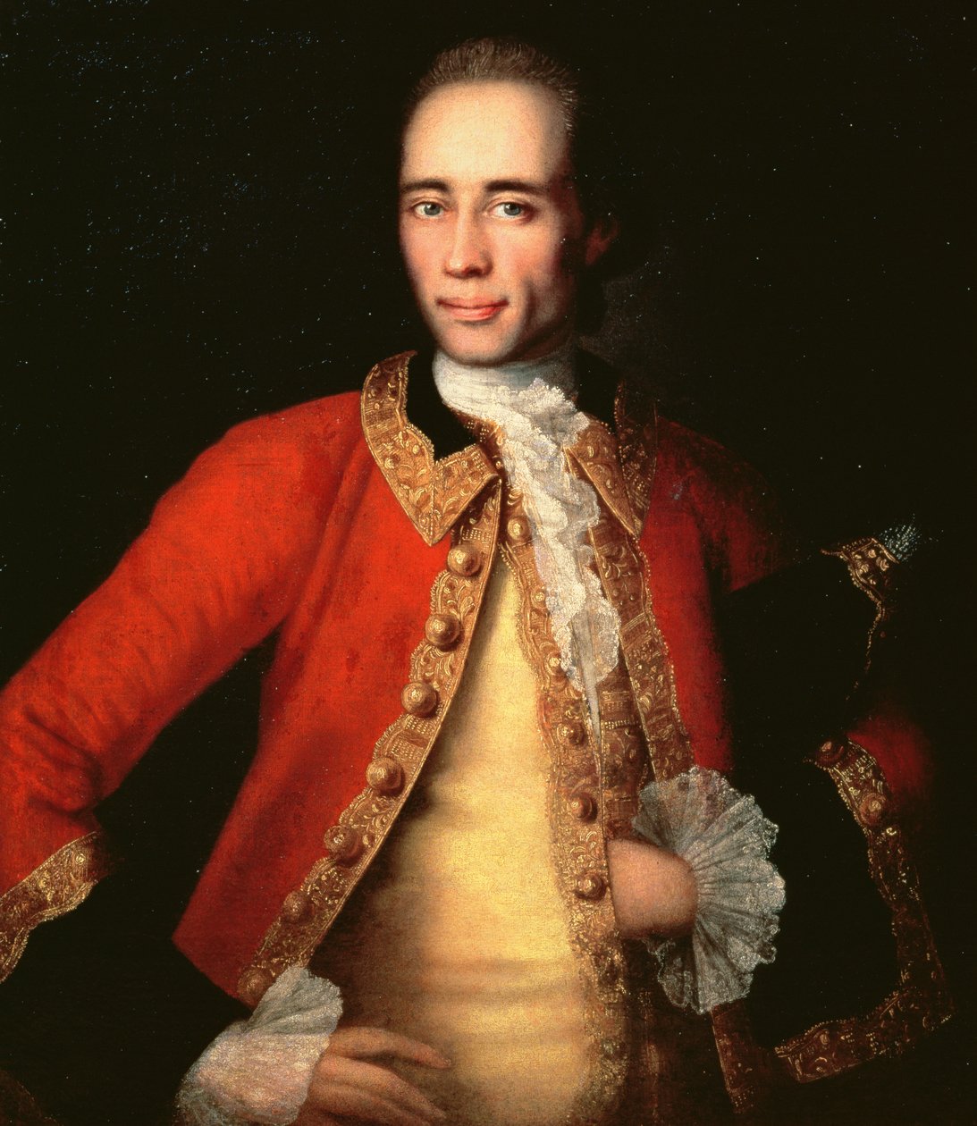 Porträtt av Matvey Begichev, 1757 av Ivan Yakovlevich Vishnyakov