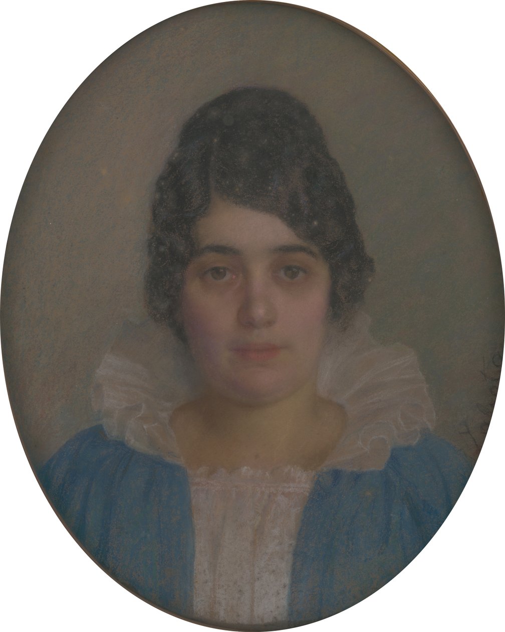 Portrait of a young woman av Ivan Zabota