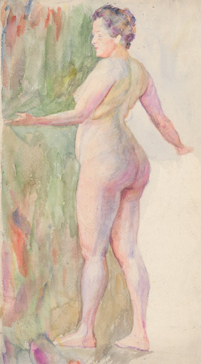 Standing female nude av Ivan Zabota