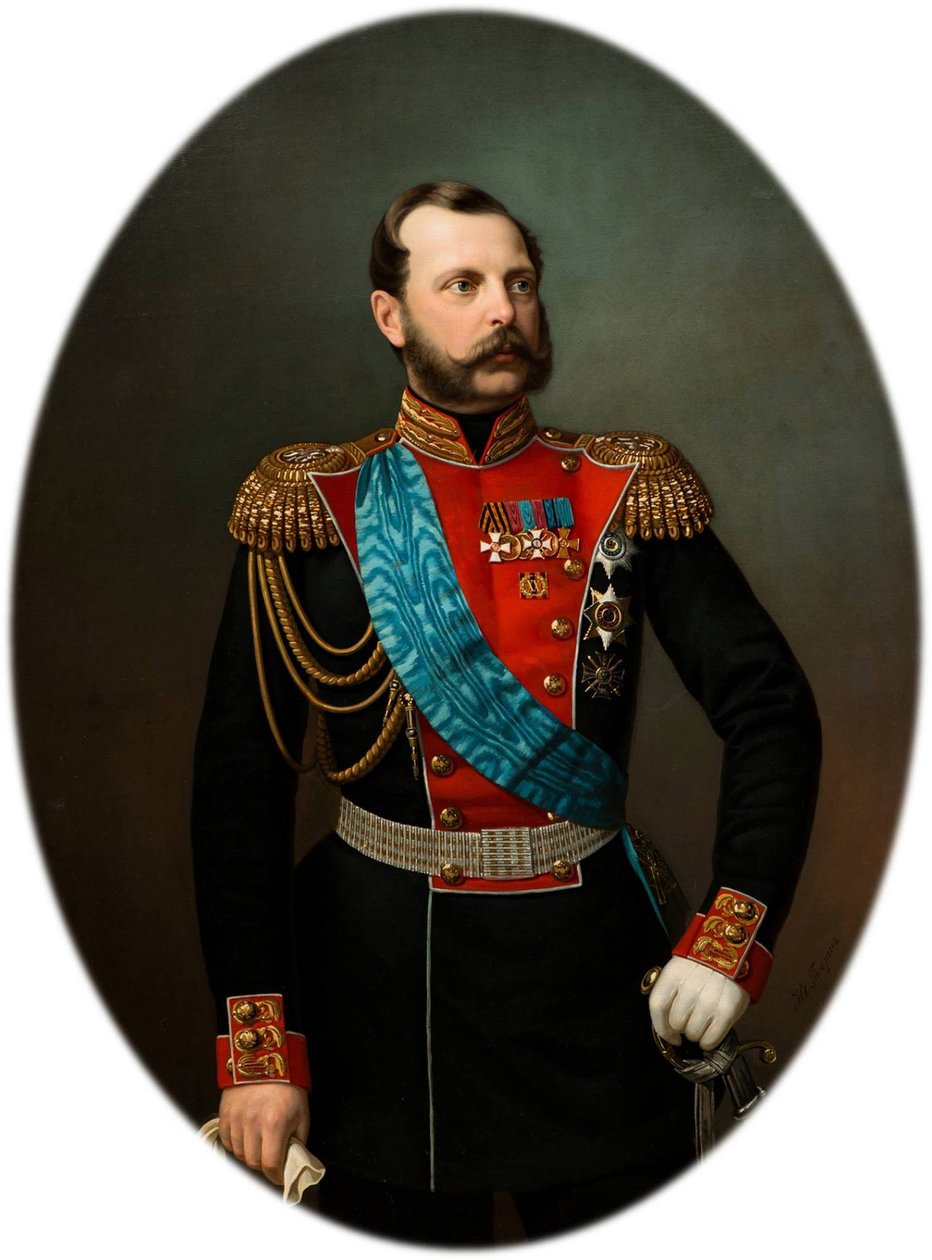 Porträtt av kejsar Alexander II 1818-1881, 1860-talet av Ivan Alexeevich Tyurin