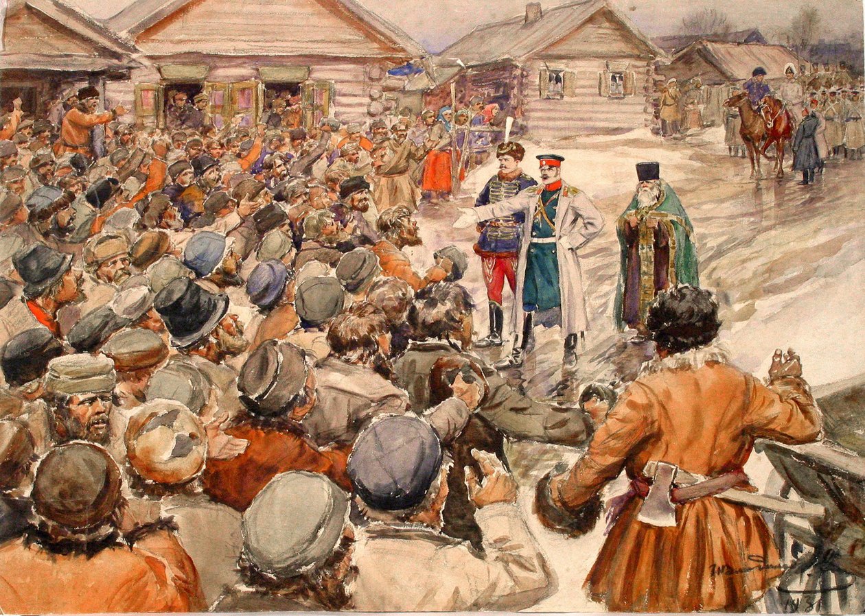 Bondeuppror, 1931. av Ivan Alexeyevich Vladimirov