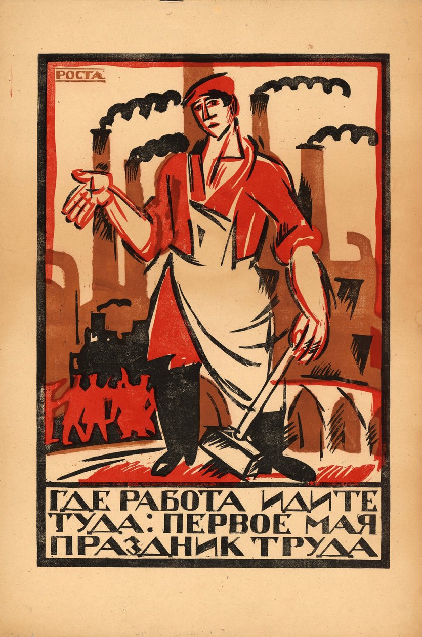 1 maj - Labor Day, 1920. av Ivan Andreevich Malyutin