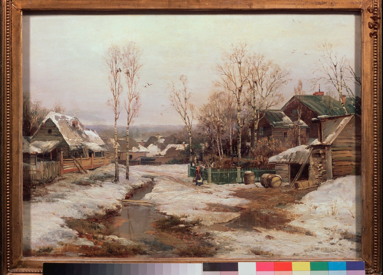 Vår nära St Petersburg - Målning av Ivan Avgustovich Velz (1866-1926), olja på duk av Ivan Avgustovich Velz