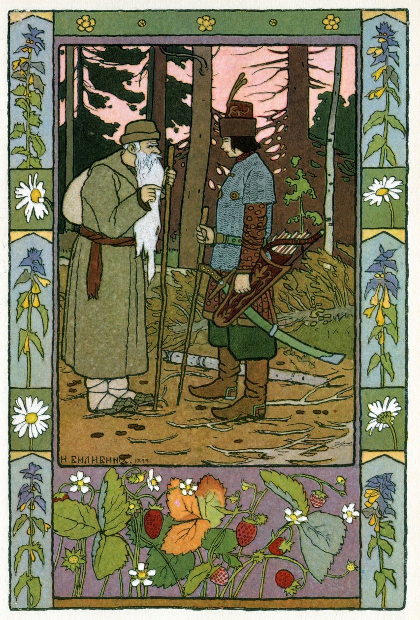 Prinsessan och grodan, ca 1899 (litografi) av Ivan Yakovlevich Bilibin