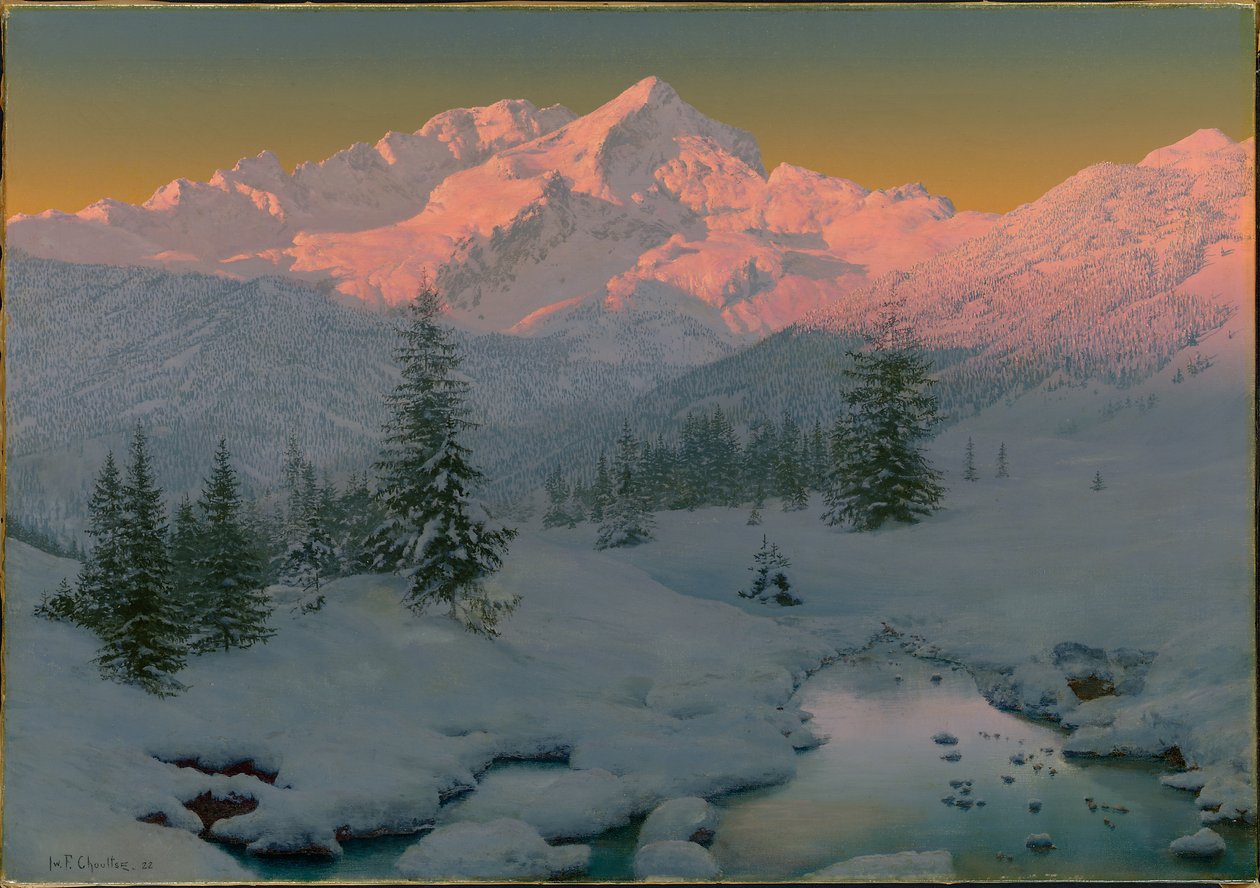 Vid foten av Garmischbergen, Bayern, 1922 av Ivan Fedorovich Choultse