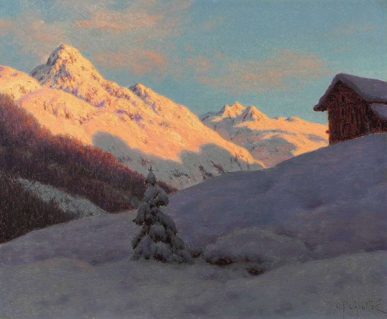 Toppar i Engadin av Ivan Fedorovich Choultse