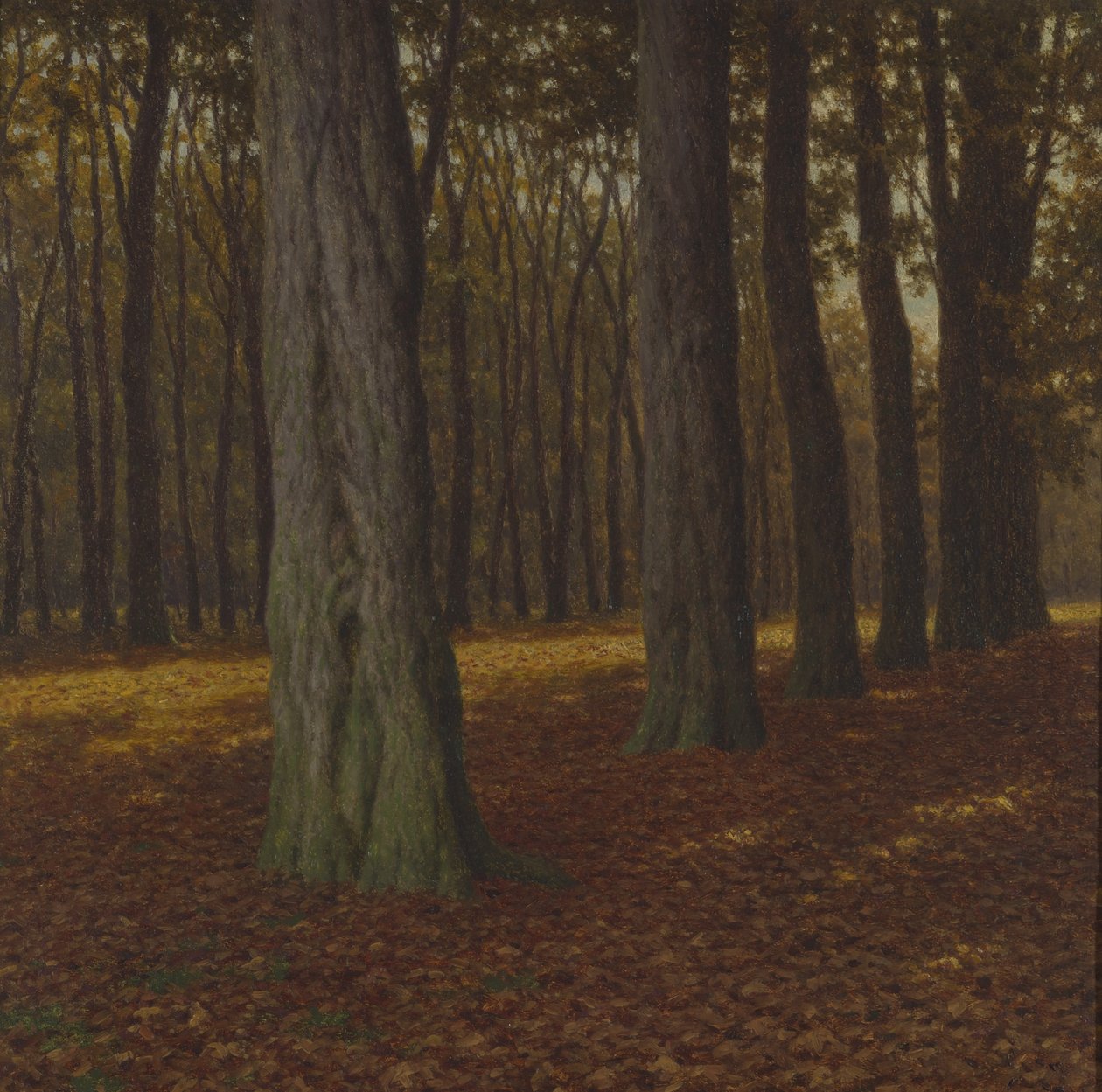 Träliknande landskap (olja på duk) av Ivan Fedorovich Choultse