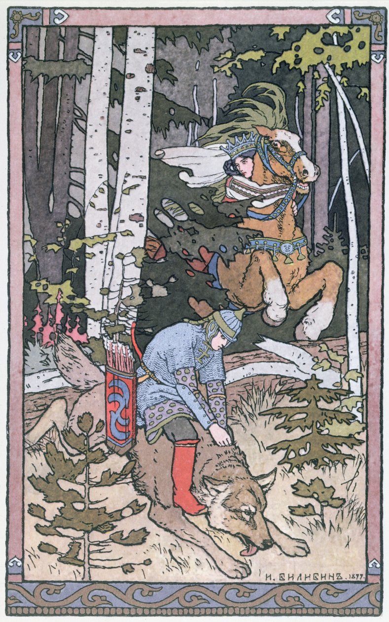 Scen ur en rysk saga, 1899 av Ivan Yakovlevich Bilibin