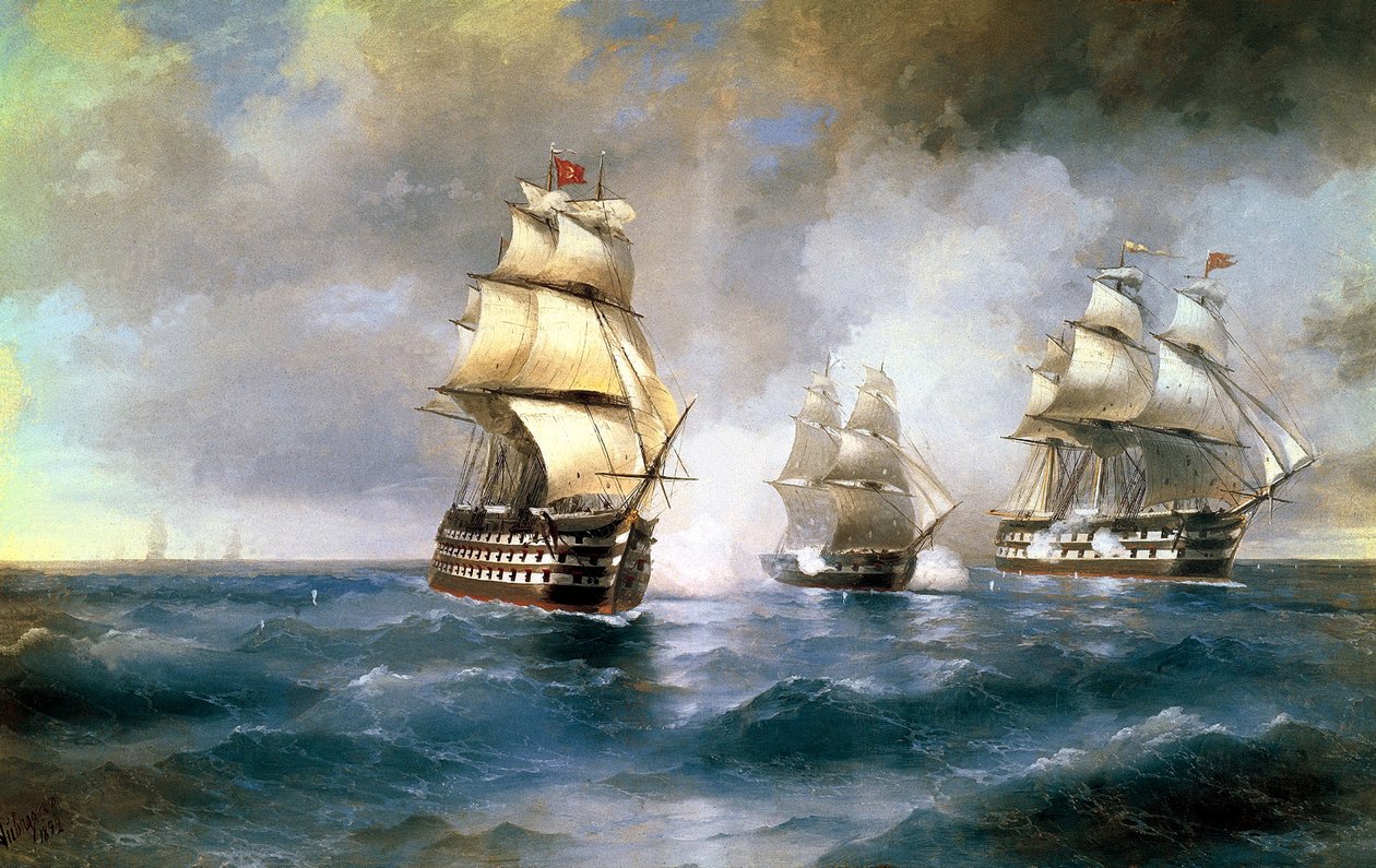 Brig Mercury attackerades av två turkiska fartyg den 14 maj 1829