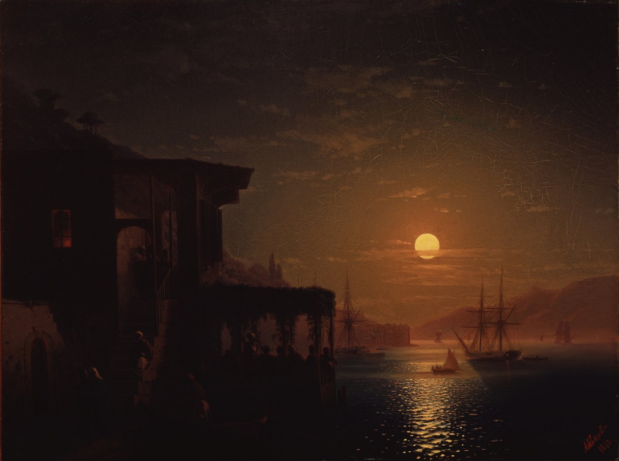 Konstantinopel på kvällen, 1882 av Ivan Konstantinovich Aivazovsky
