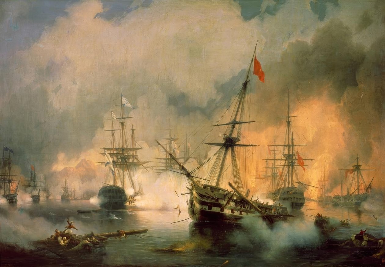 Slaget vid Navarino av Ivan Konstantinovich Aivazovsky