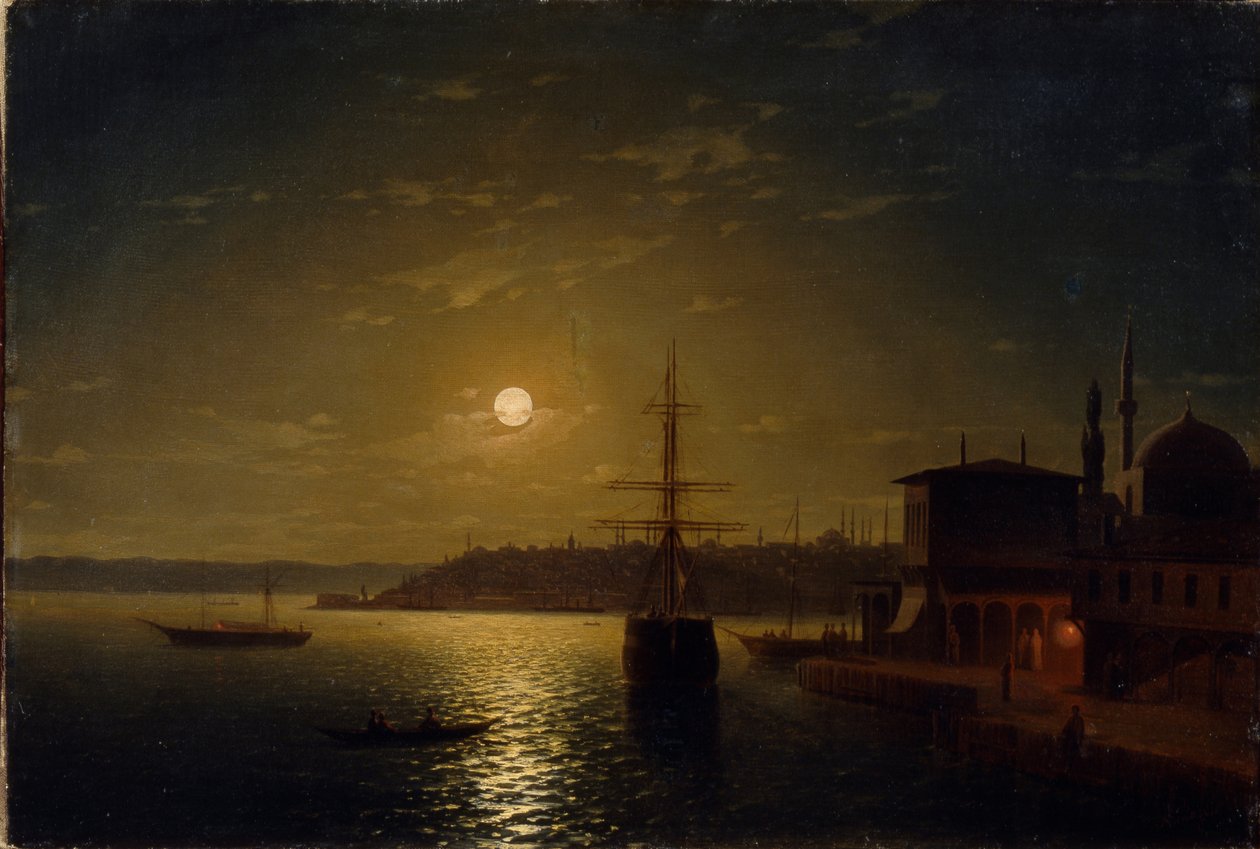 Gyllene horn. Turkiet, efter 1845 av Ivan Konstantinovich Aivazovsky
