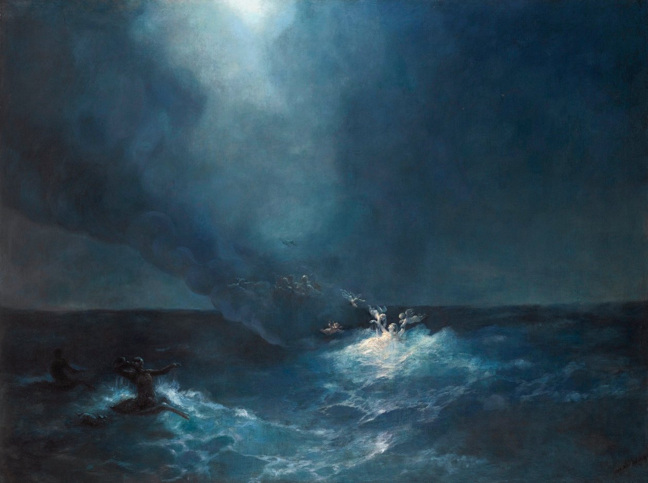 "Aphrodites födelse"" målning av Ivan Aivazovsky (1817-1900) av Ivan Konstantinovich Aivazovsky