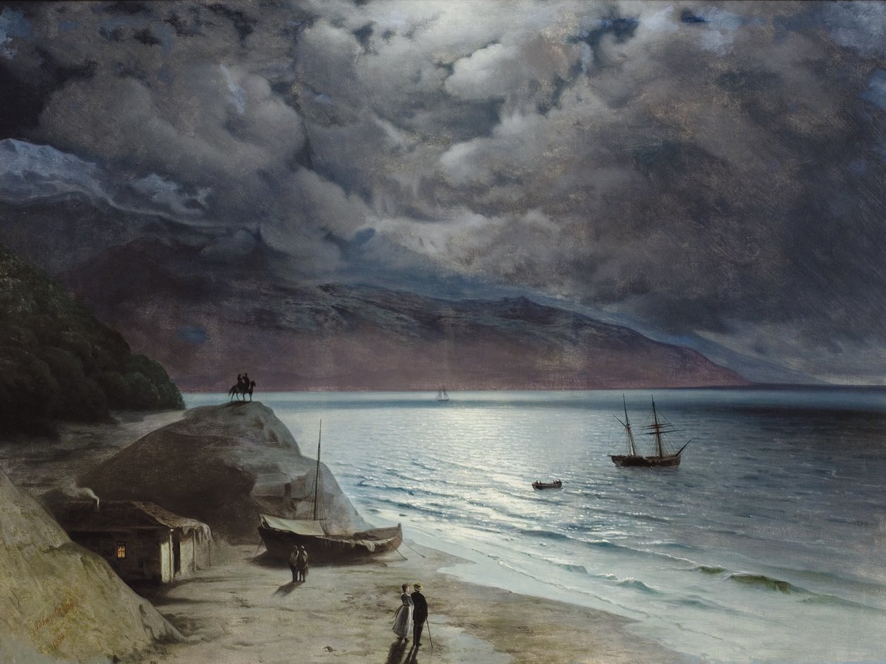 Natt i Gurzuf, 1891 av Ivan Konstantinovich Aivazovsky