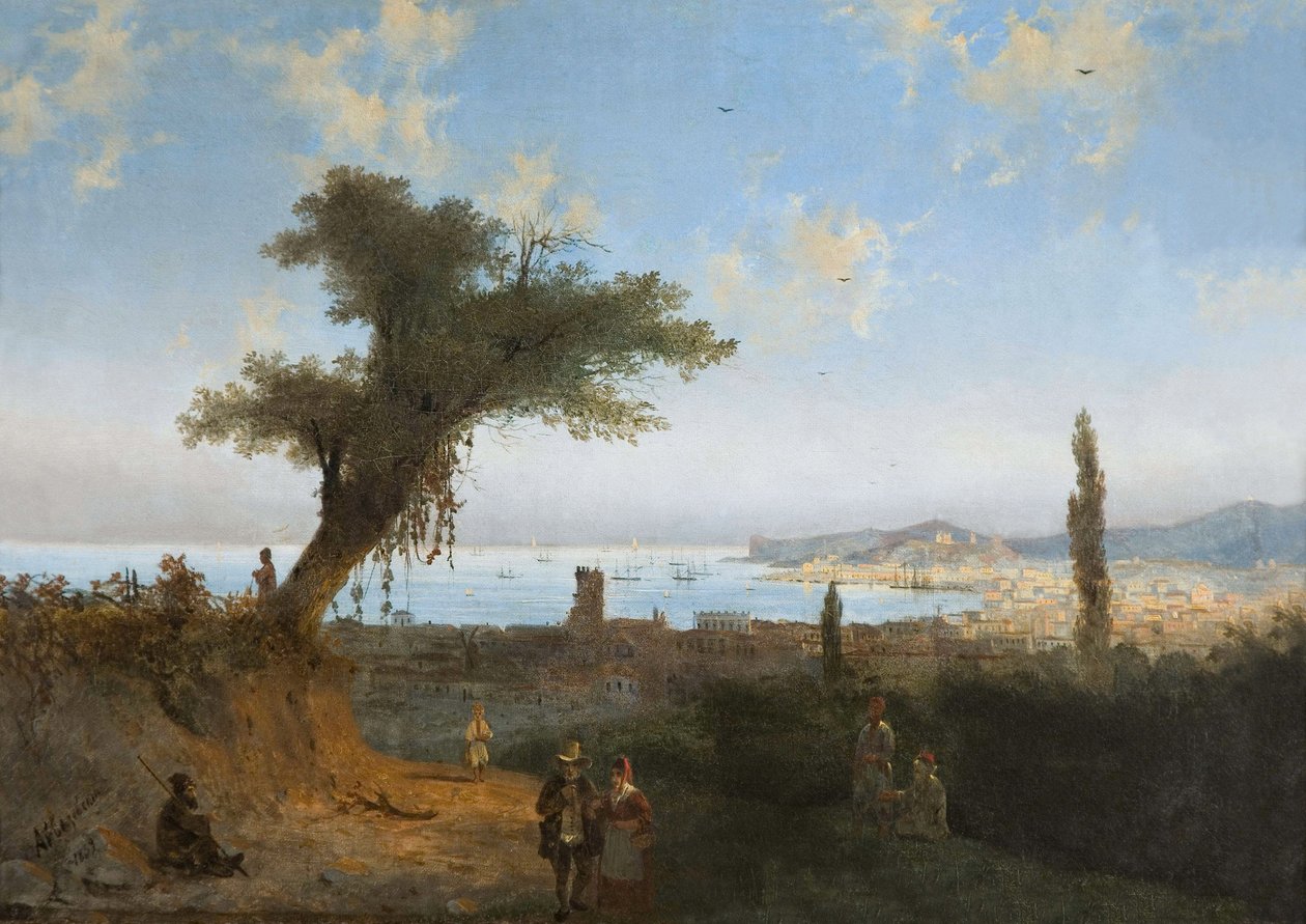 Old Feodosia (Feodosie ou Theodosie) av Aivazovsky, Ivan Konstantinovich (1817-1900) av Ivan Konstantinovich Aivazovsky