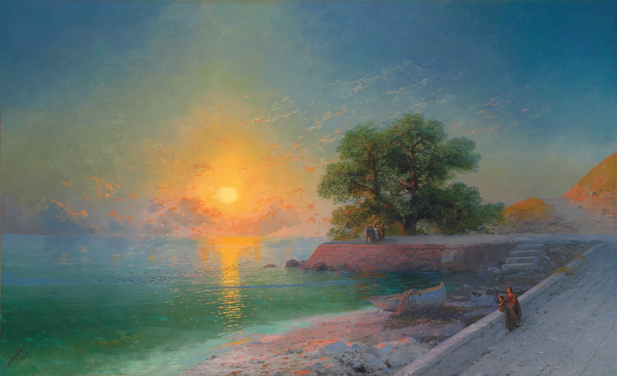 Promenade vid solnedgången, 1869 av Ivan Konstantinovich Aivazovsky