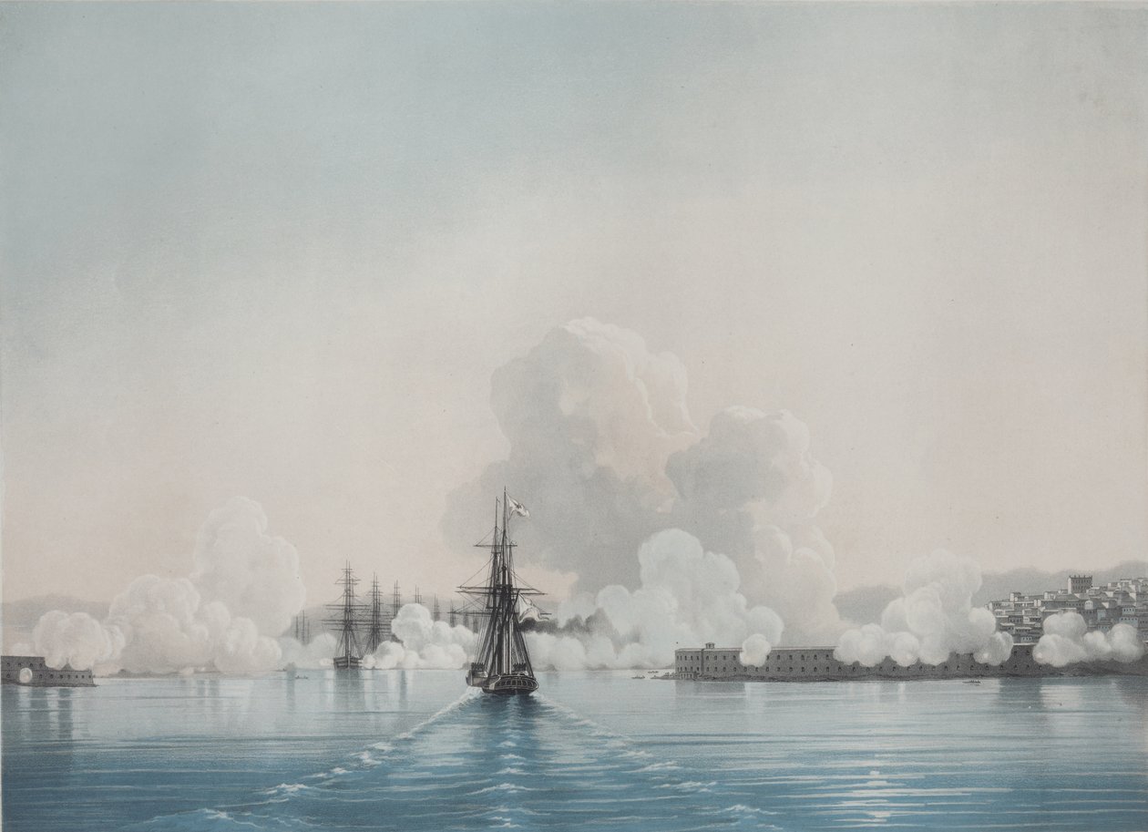 Sevastopol. Fort Constantine. Fort Nicholas, 1850-talet av Ivan Konstantinovich Aivazovsky