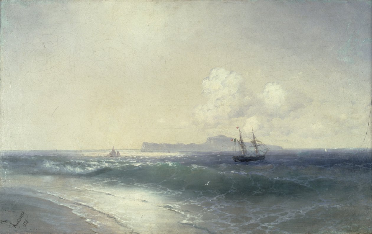 Tallinns hamn, 1898 av Ivan Konstantinovich Aivazovsky