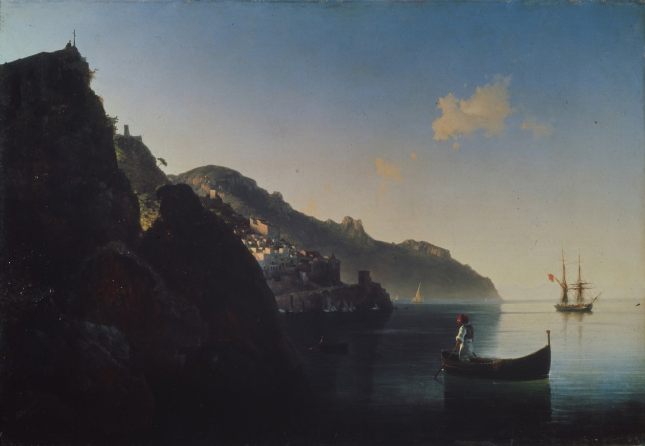 Kusten nära Amalfi, 1841 av Ivan Konstantinovich Aivazovsky