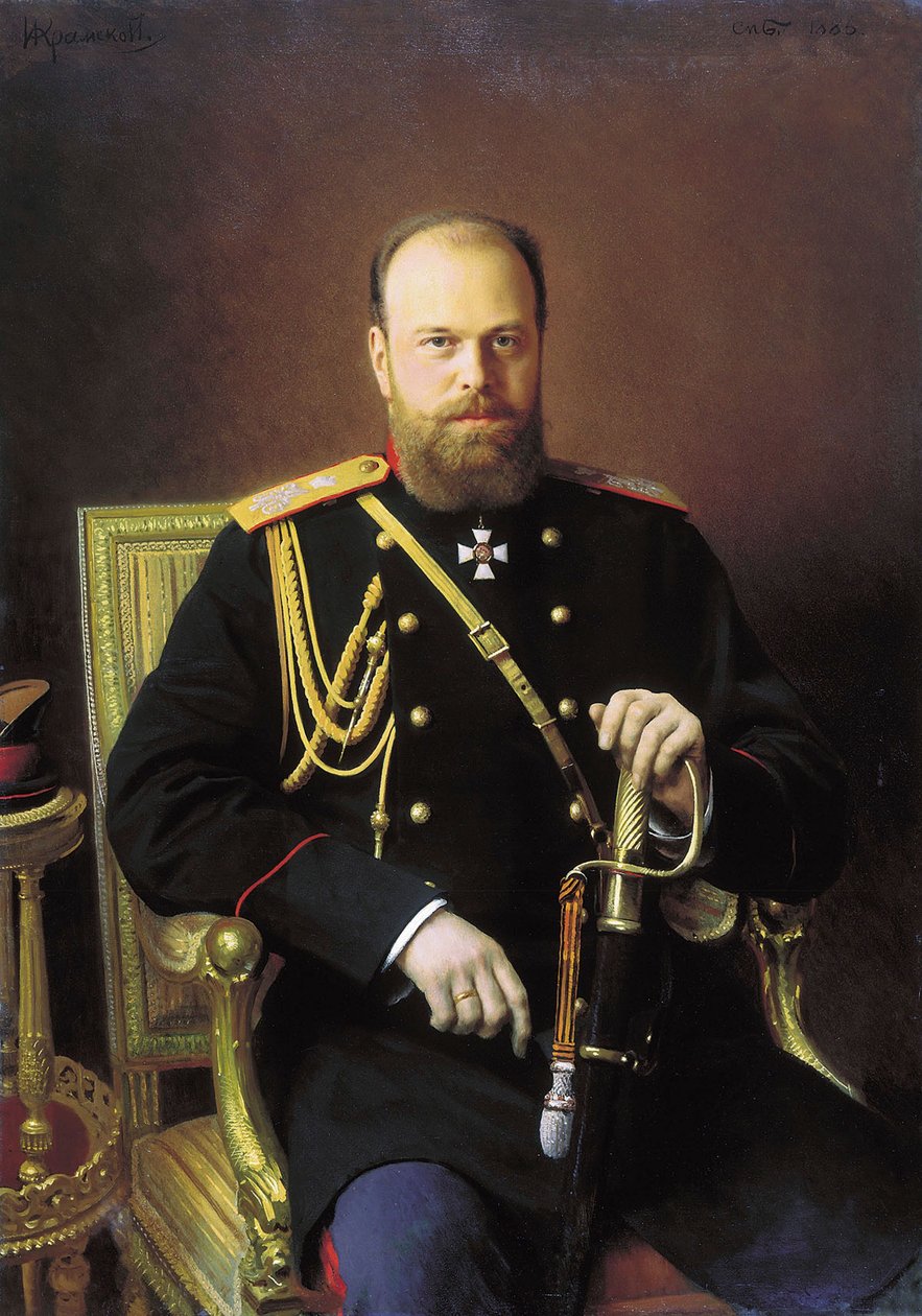 Porträtt av kejsar Alexander III, 1886 av Ivan Kramskoy