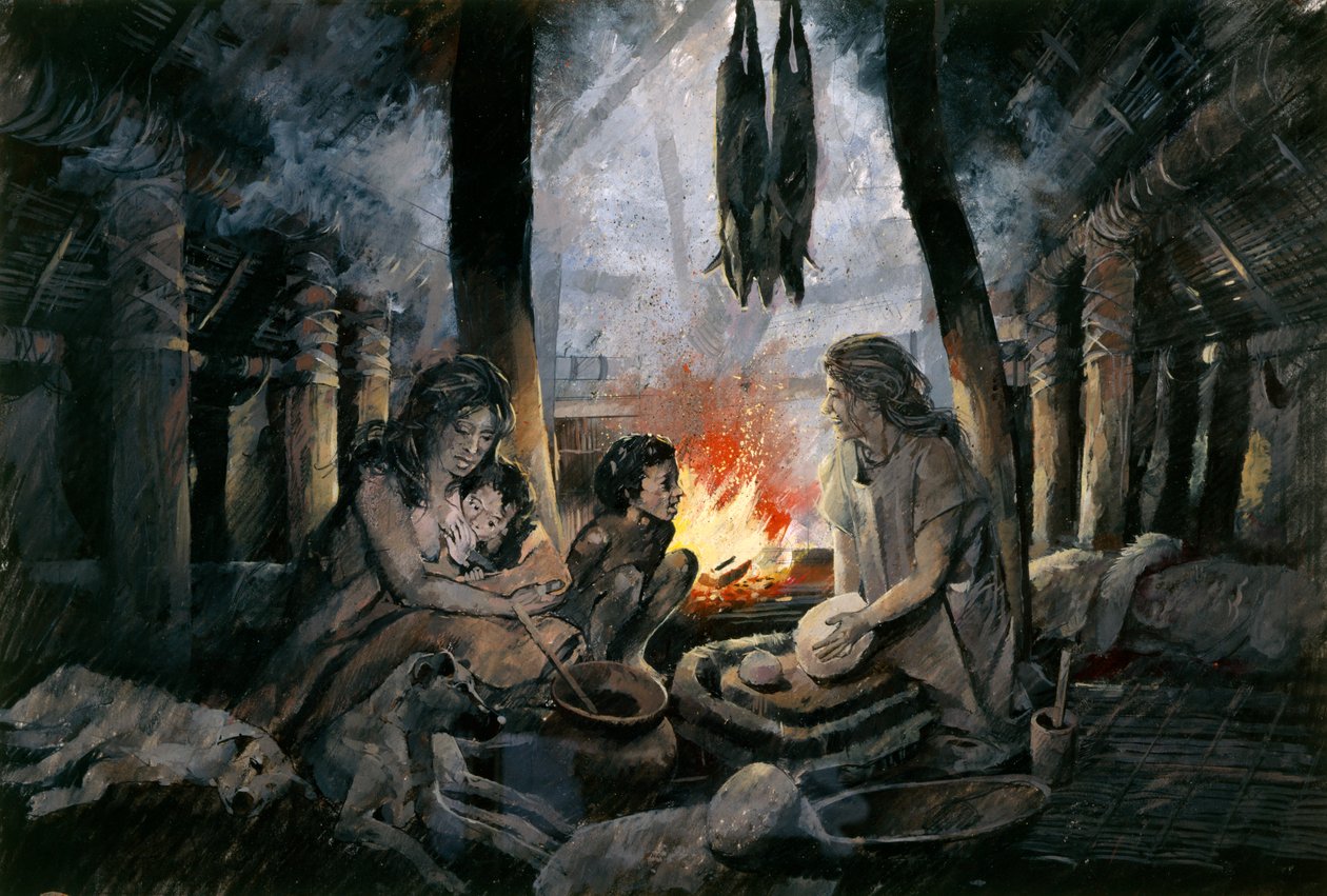 Grimspound, bronsåldern, c1990-2010 av Ivan Lapper