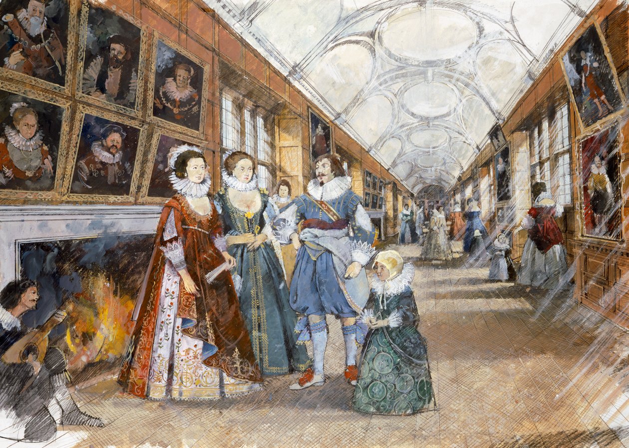 Kirby Hall, tidigt 1600-tal, c1990-2010 av Ivan Lapper