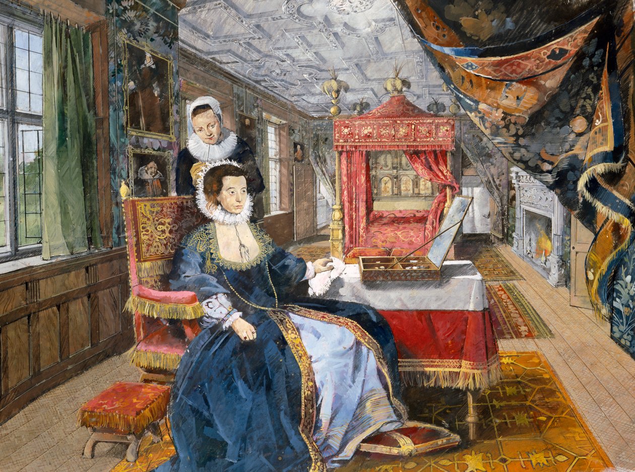 Kirby Hall, tidigt 1600-tal, c1990-2010 av Ivan Lapper
