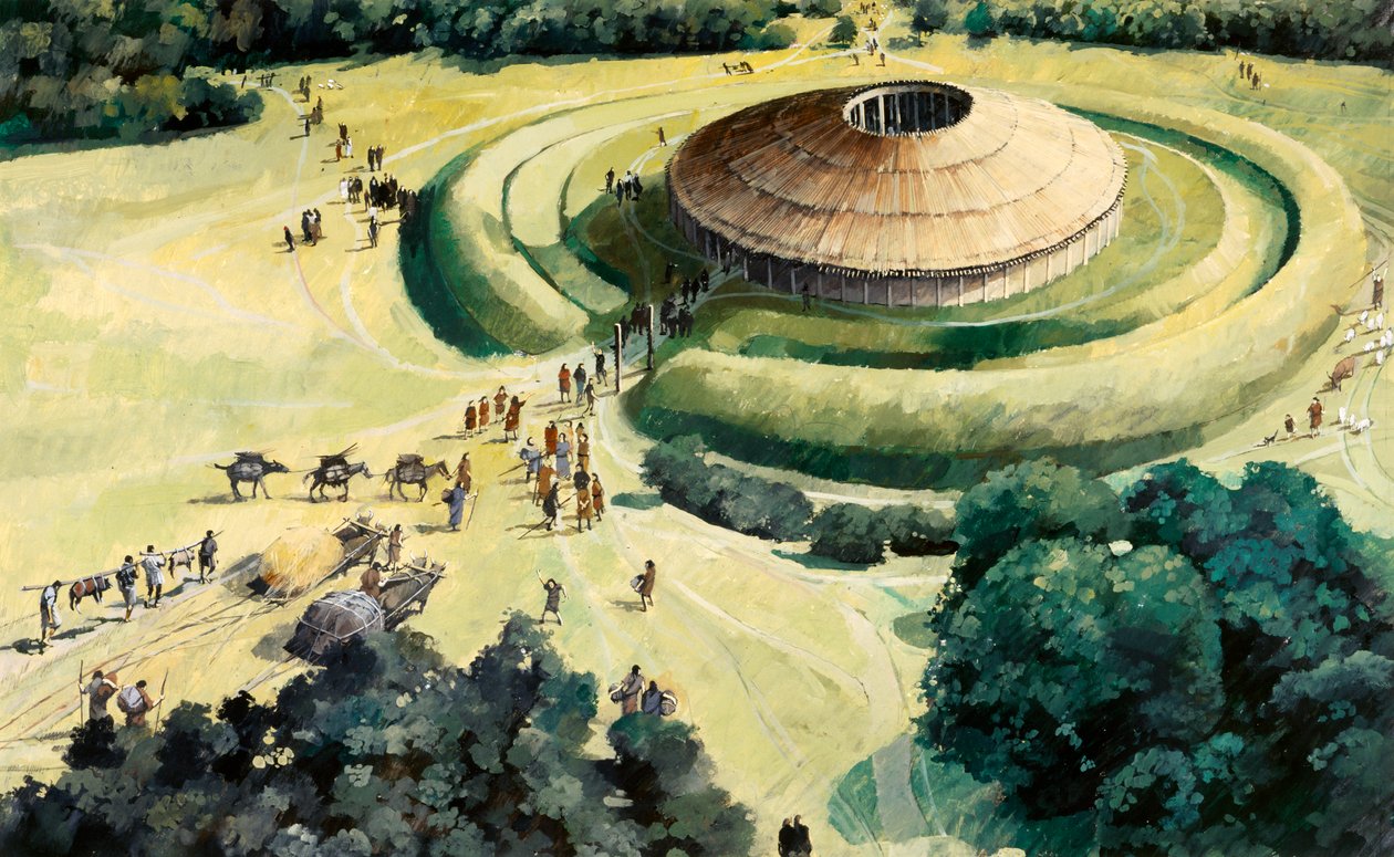 Knowlton neolitiska ritual henge, c1990-2010 av Ivan Lapper