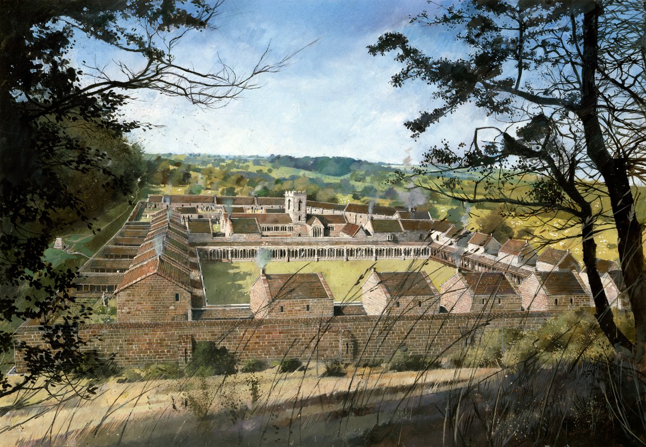 Mount Grace Priory, c1500-talet, c1990-2010 av Ivan Lapper