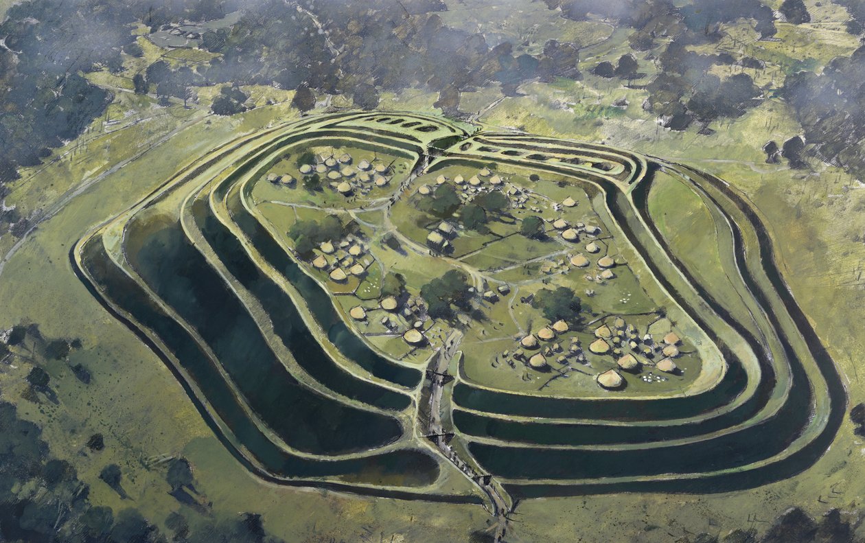 Gamla Oswestry Hill Fort av Ivan Lapper