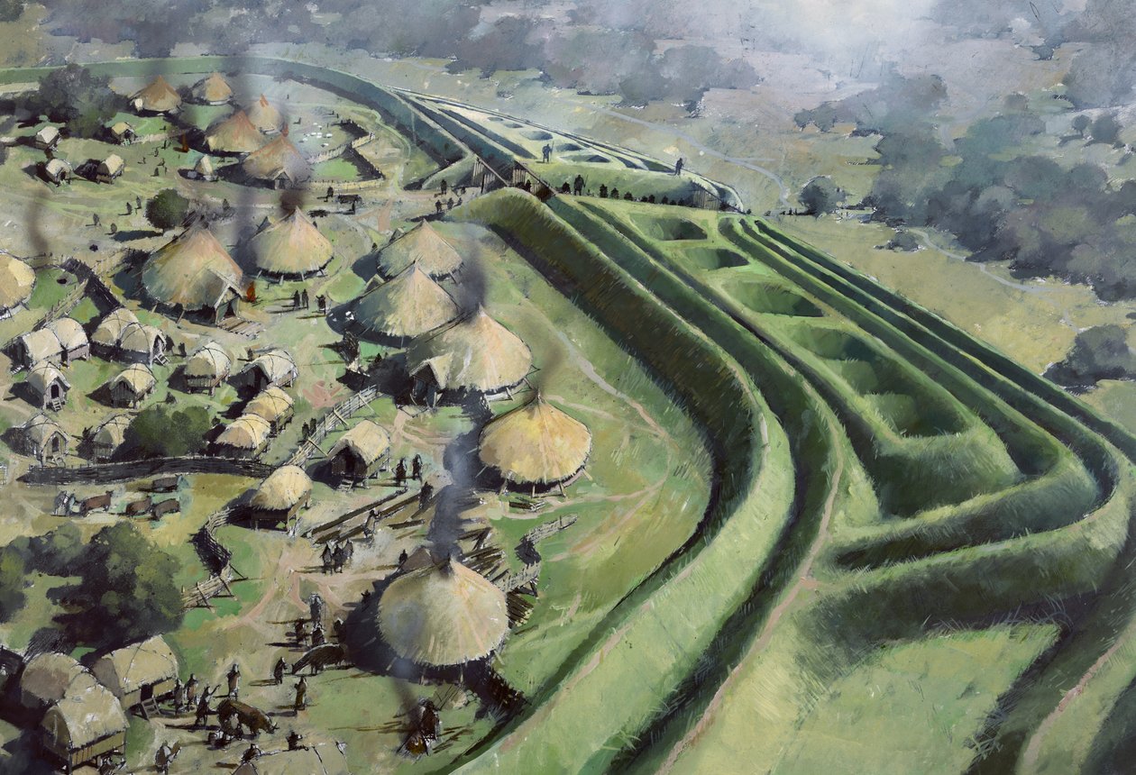 Gamla Oswestry Hill Fort av Ivan Lapper
