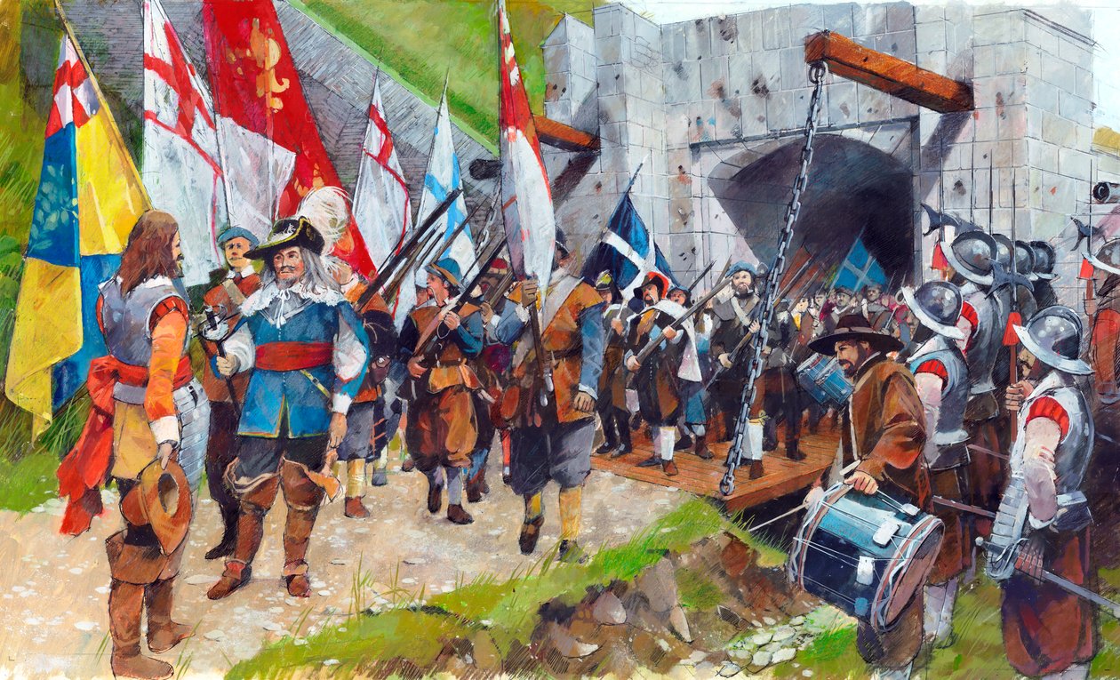 Pendennis slott, Cornwall. 17 augusti 1646, c1990-2010 av Ivan Lapper