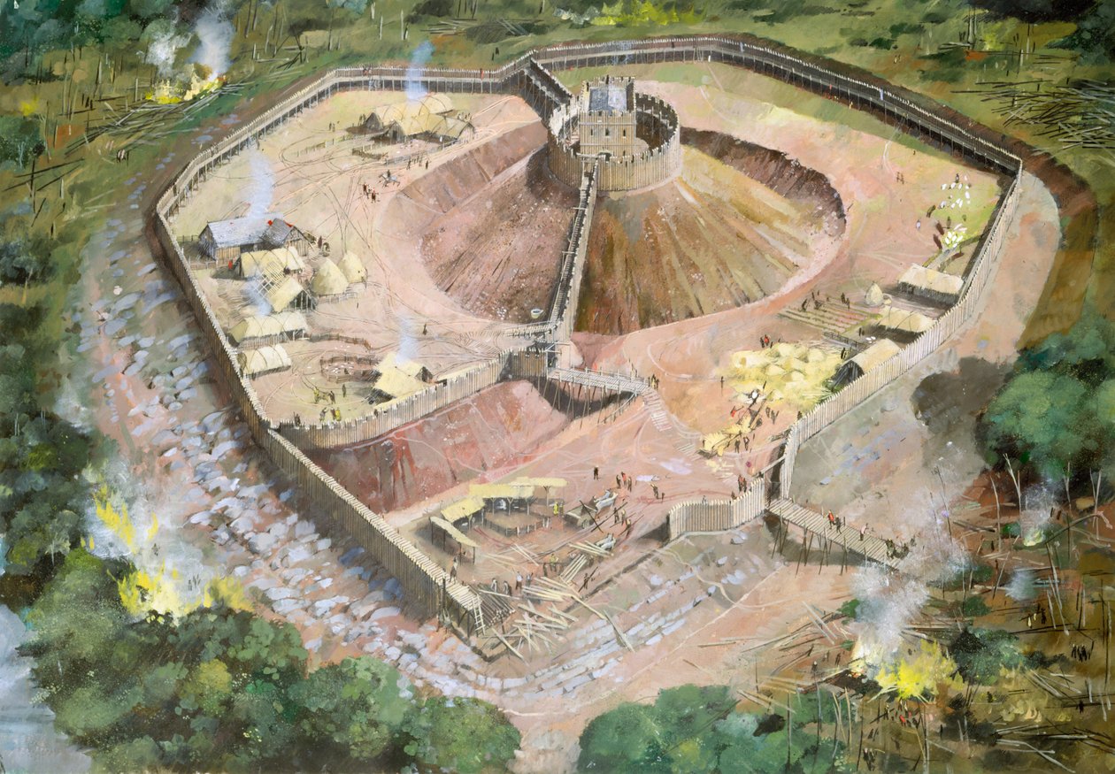 Pickering slott, 1100-talet, c1990-2010 av Ivan Lapper