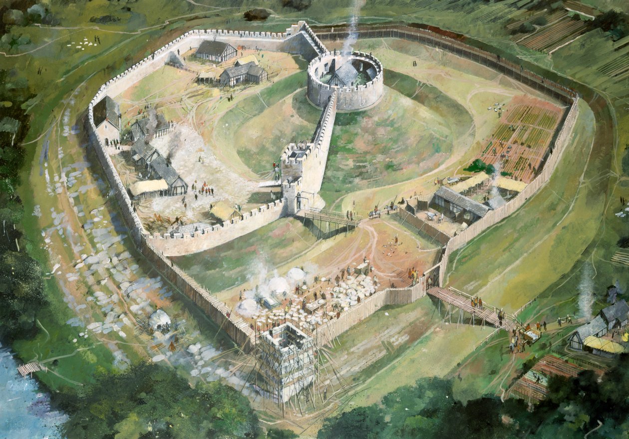 Pickering slott, 1200-talet, c1990-2010 av Ivan Lapper