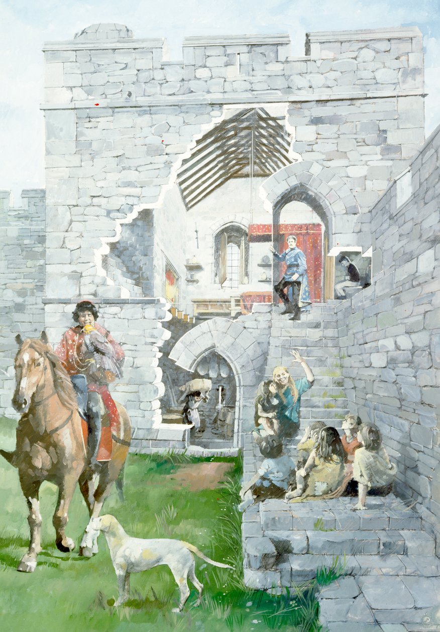 Pickering Castle, c1200-talet, c1990-2010 av Ivan Lapper