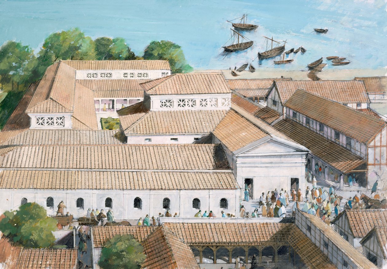 Richborough Roman Fort, 300-talet. 1990-2010 av Ivan Lapper