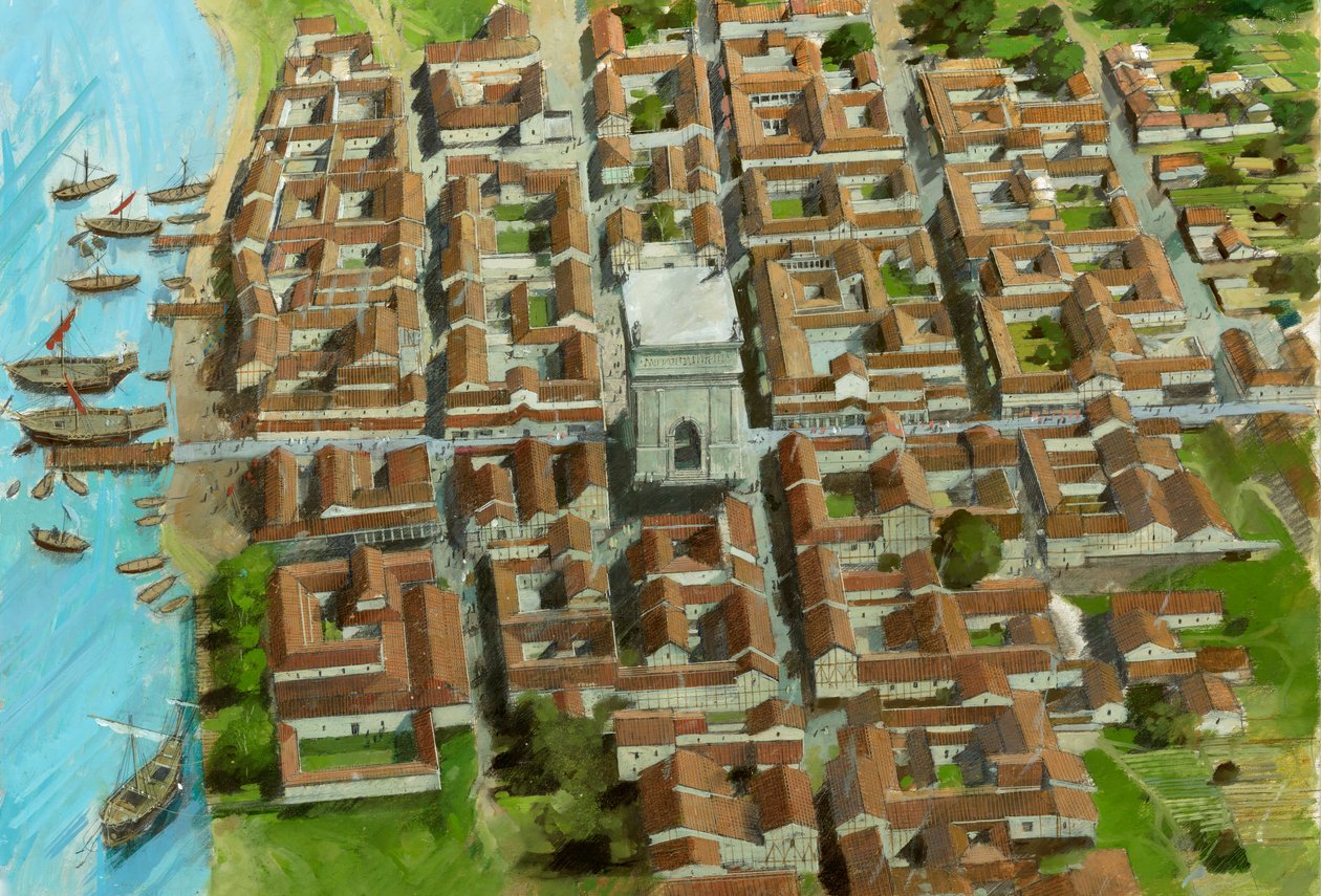 Richborough Roman Fort, Kent, c3:e århundradet 1990-2010 av Ivan Lapper