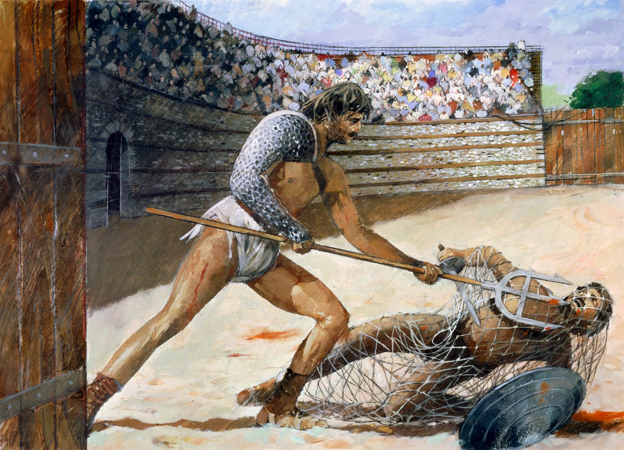 Romerska gladiatorer, c3:e århundradet, c1990-2010 av Ivan Lapper